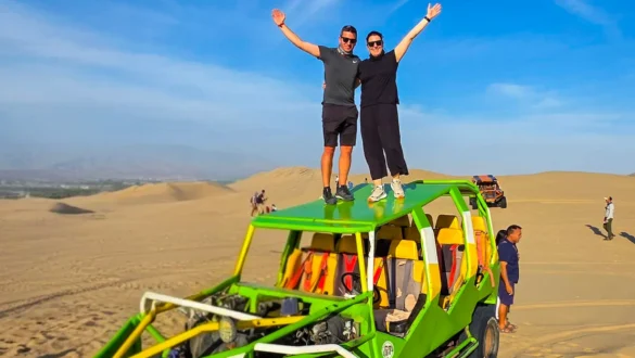 voznja z buggyji Huacachina sipine Peru