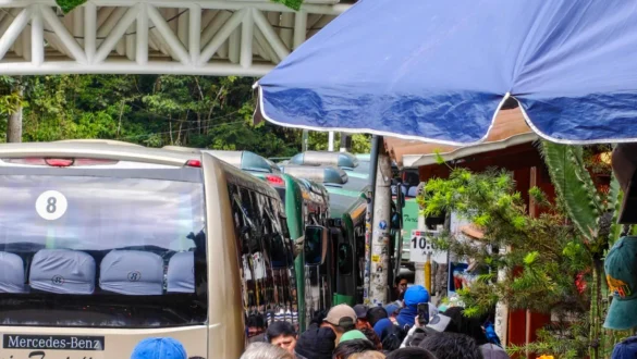 jutranja guzva avtobus Machu Picchu Peru